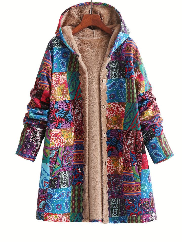 Nova - Oversized Hooded Plush Coat