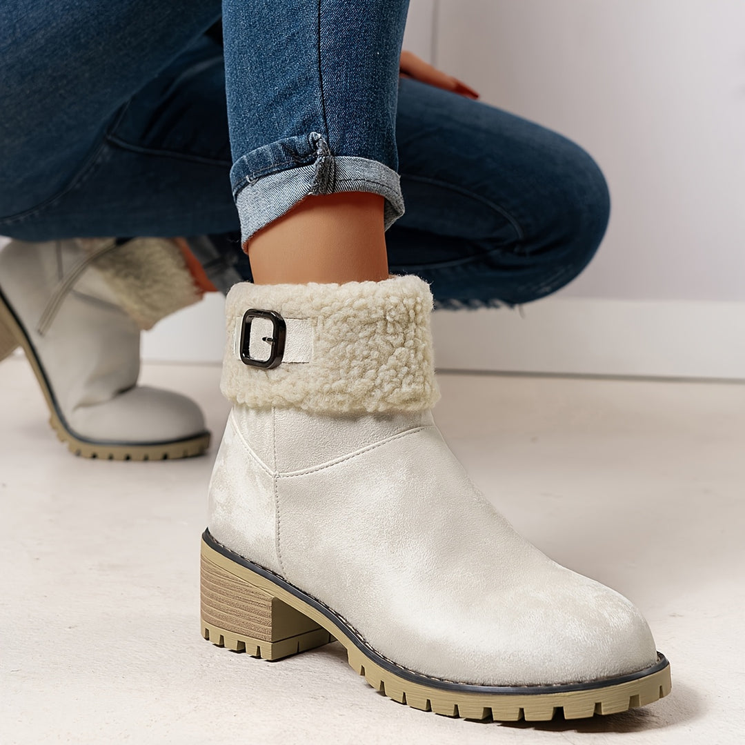 Zara - Warm Zip Ankle Boots