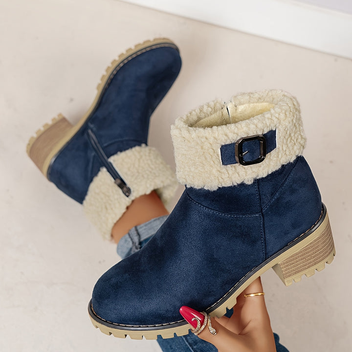 Zara - Warm Zip Ankle Boots