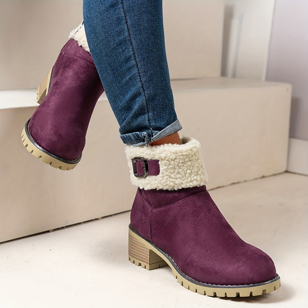 Zara - Warm Zip Ankle Boots