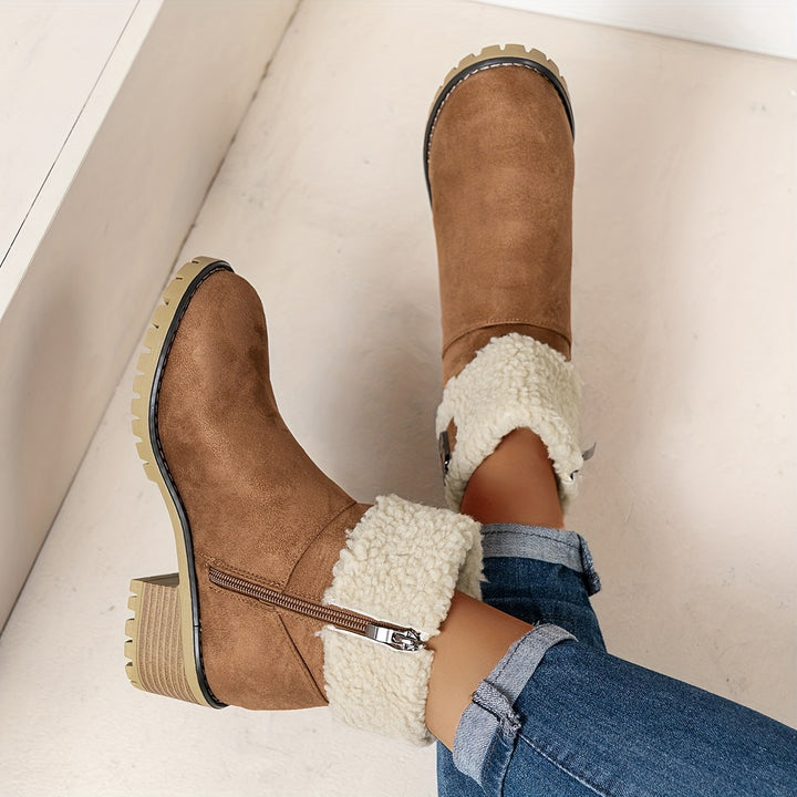 Zara - Warm Zip Ankle Boots