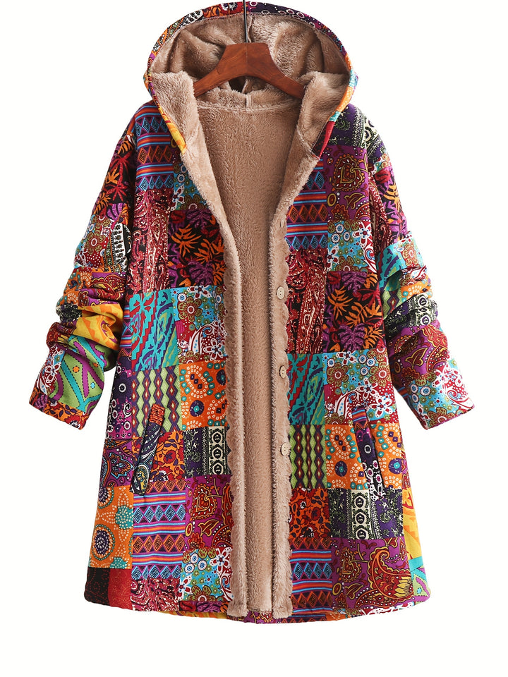 Nova - Oversized Hooded Plush Coat