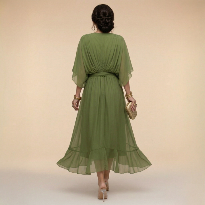 Sorena - Elegant V-Neck Maxi Dress
