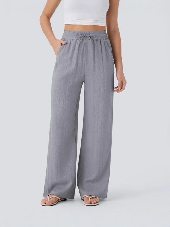 Maya - High-Waisted Wide-Leg Pants
