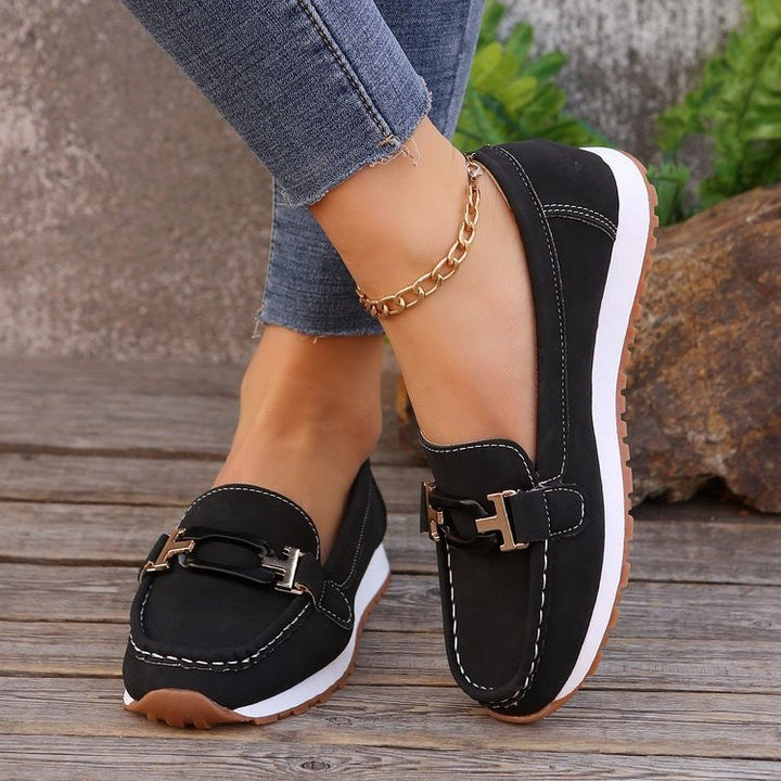 Naomi - Elegant Buckle Loafers