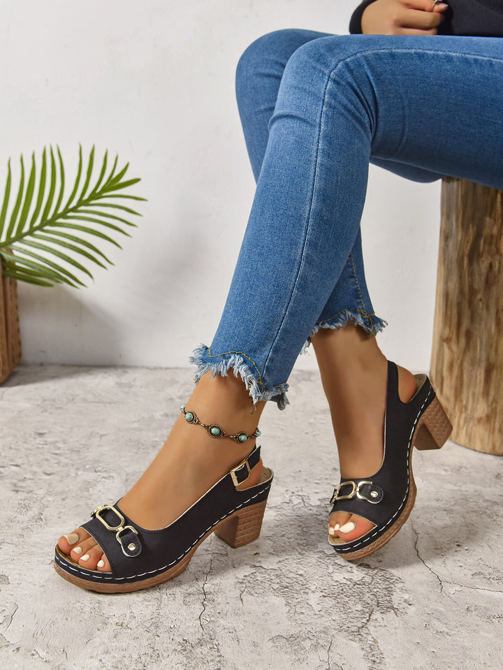 Sienna - Roman High Heel Sandals