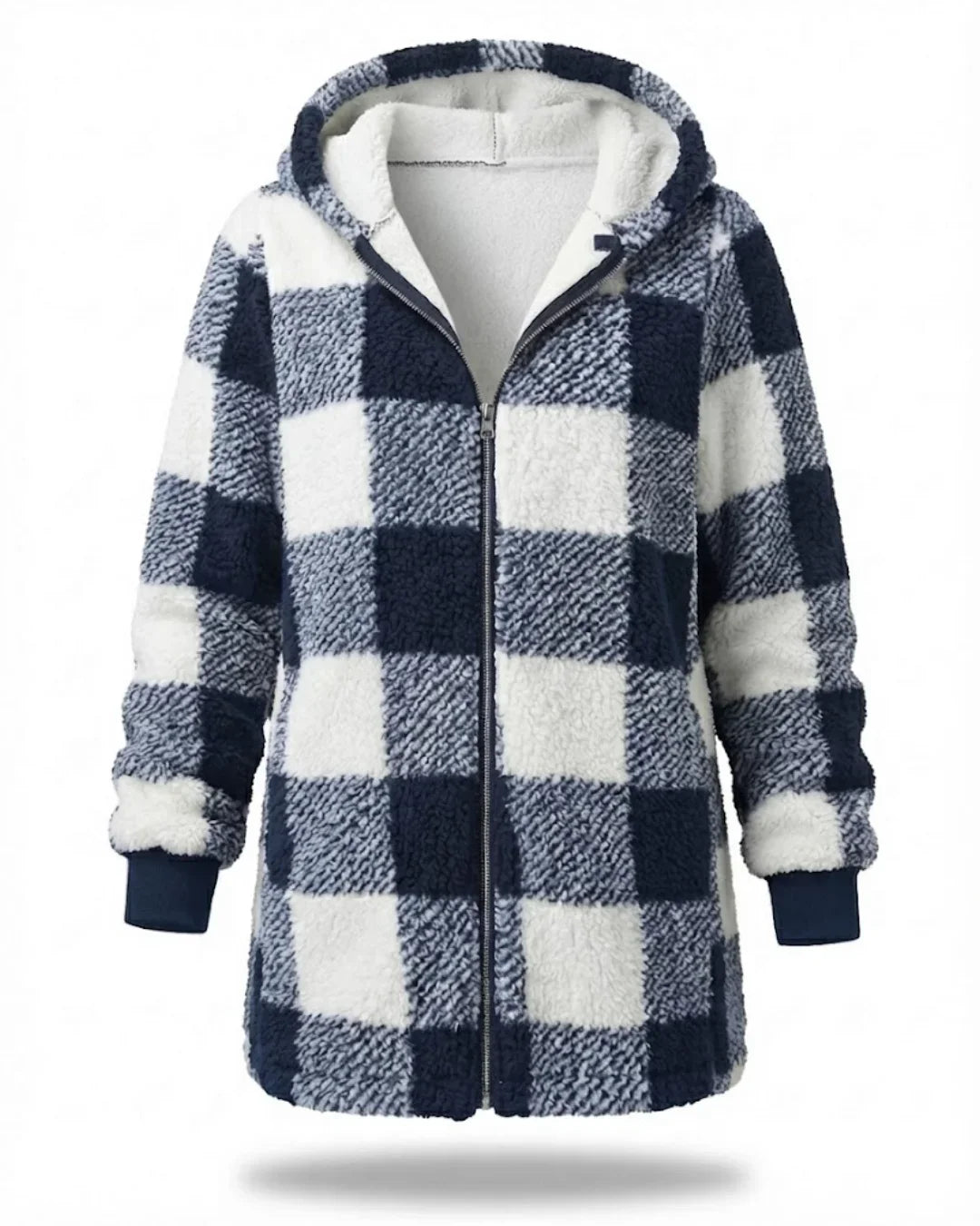 Sarah - Oversized Plaid Coat