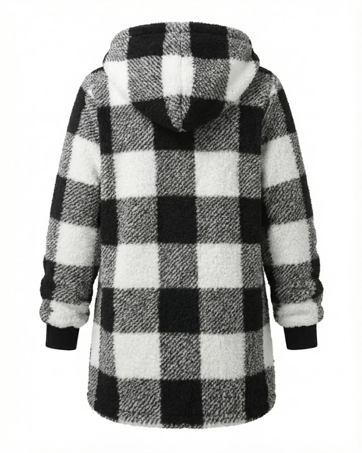 Sarah - Oversized Plaid Coat