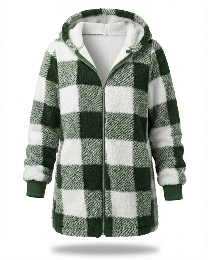 Sarah - Oversized Plaid Coat