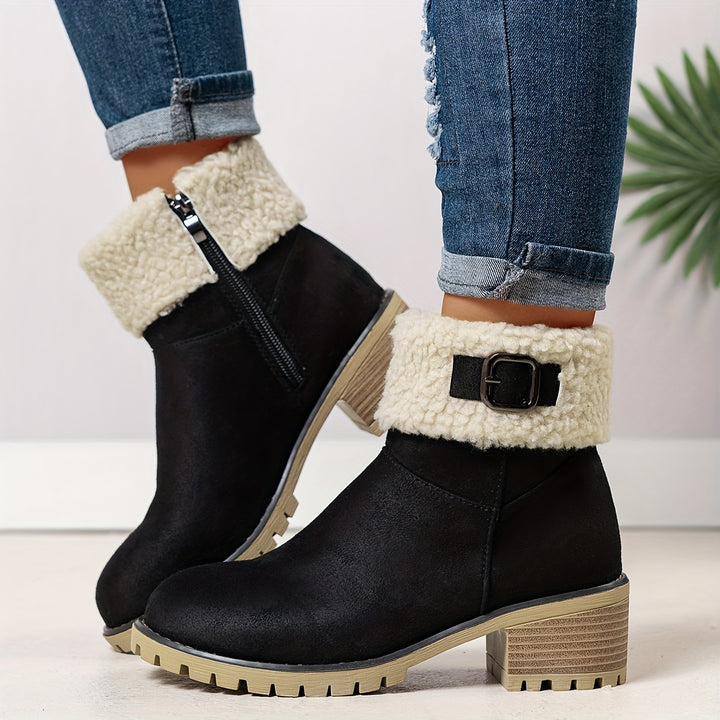 Zara - Warm Zip Ankle Boots