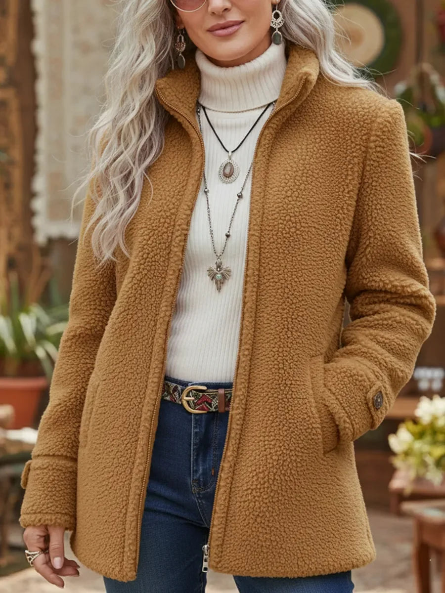 Carissa - Full-Zip Stand Collar Jacket