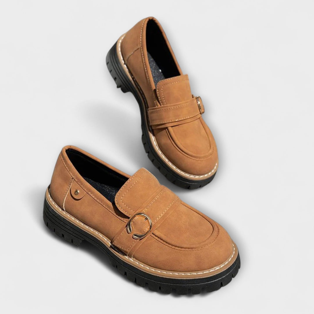 Lora - Round Toe Loafers