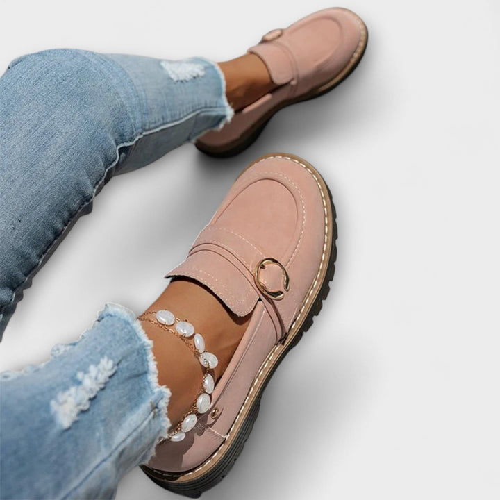 Lora - Round Toe Loafers