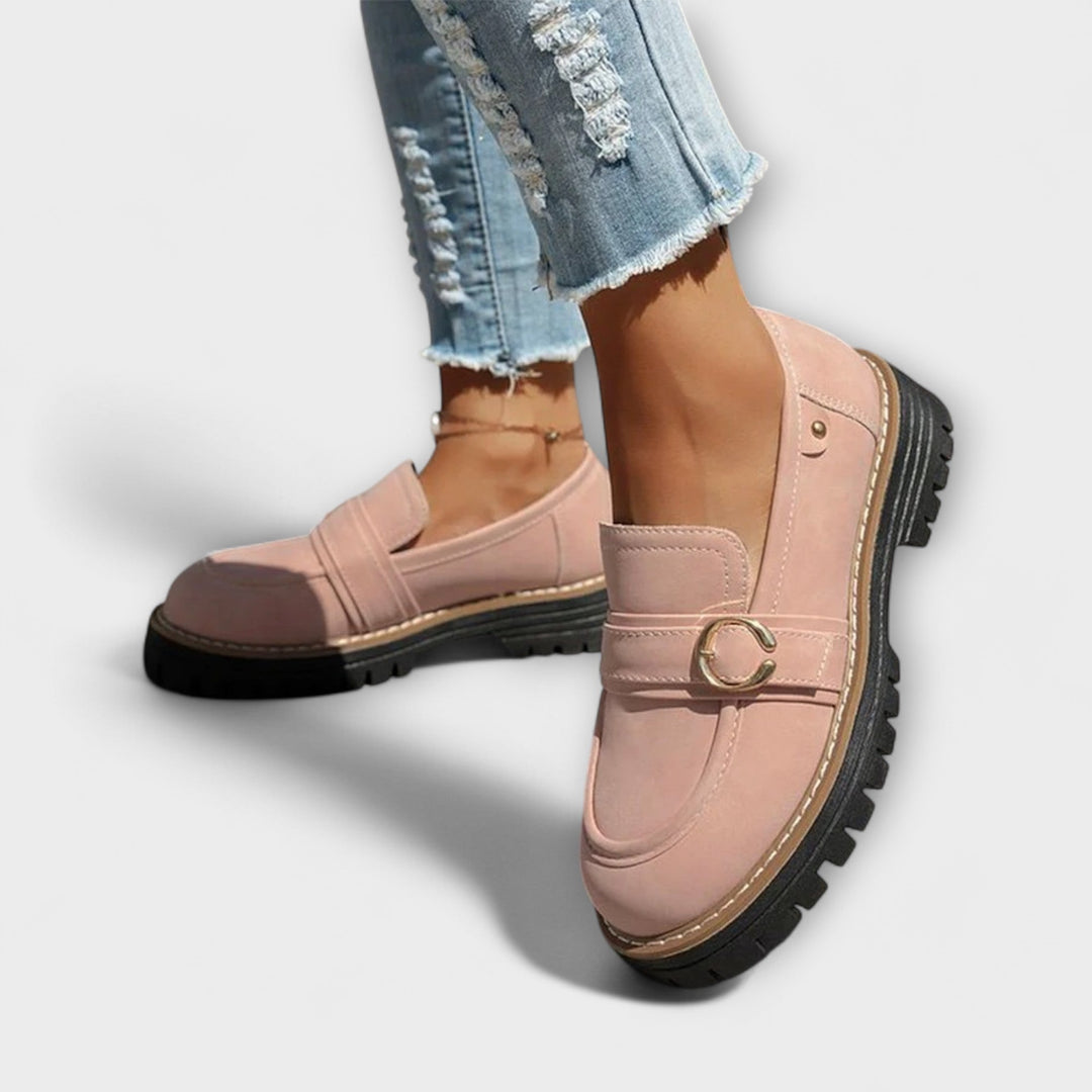Lora - Round Toe Loafers