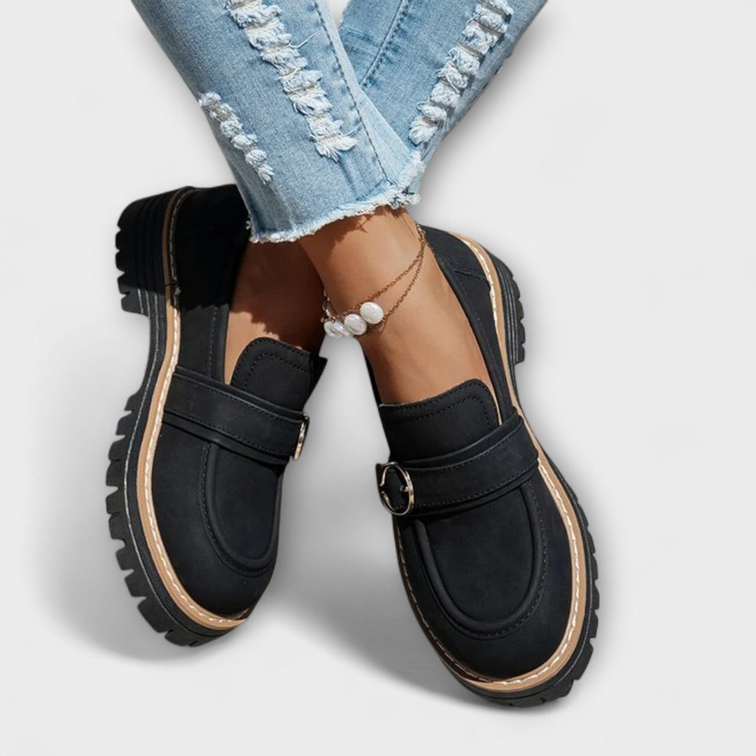 Lora - Round Toe Loafers