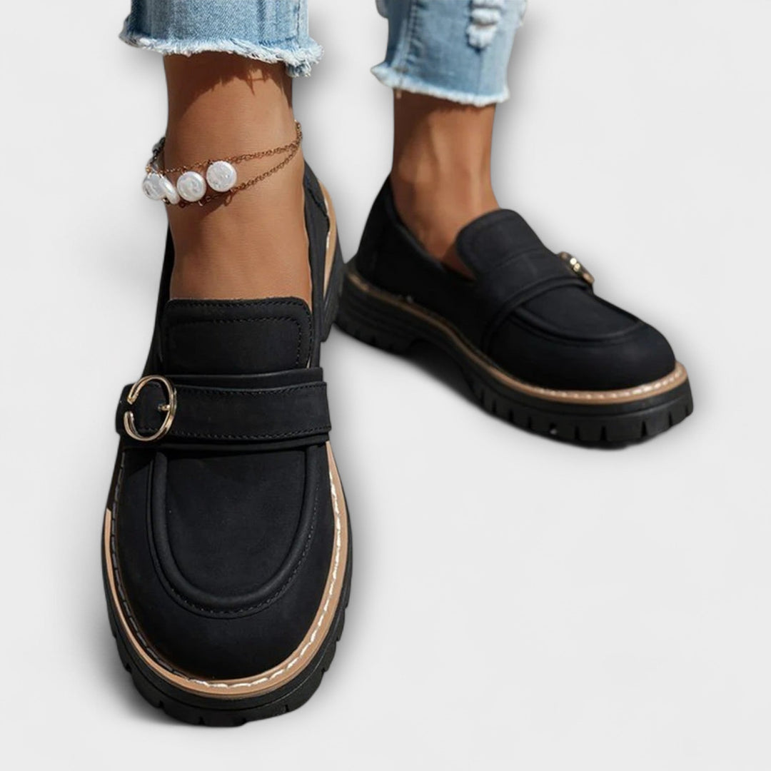 Lora - Round Toe Loafers