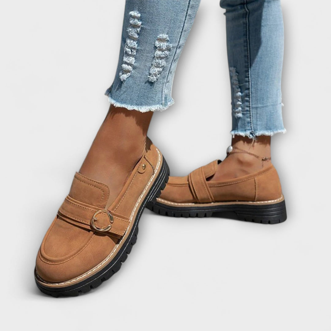 Lora - Round Toe Loafers