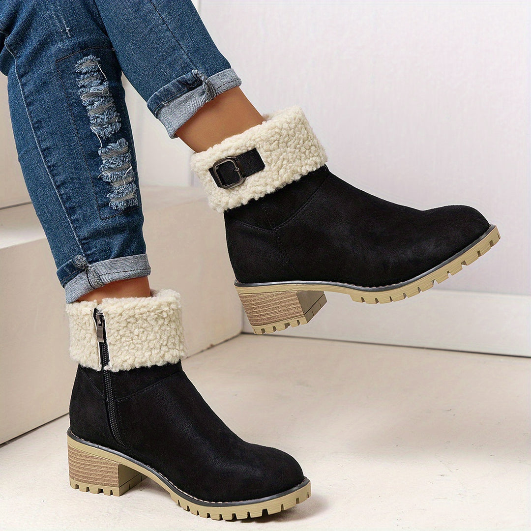 Zara - Warm Zip Ankle Boots
