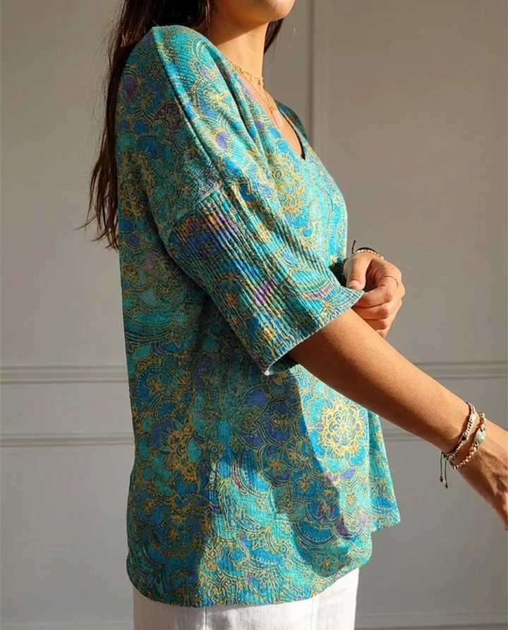 Retro Relaxed Knit Top